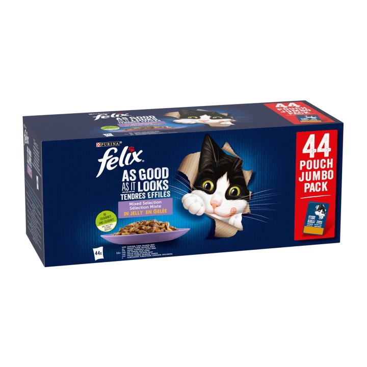 Purina Felix Jeden Tag Partei - Auswahl mischen in Gelee - 80 x 85 g