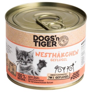 Dogs'n Tiger Junior Cat 6 x 200 g - Geflügel