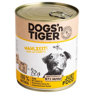 Dogs'n Tiger Adult 6 x 800 g - Huhn & Karotte