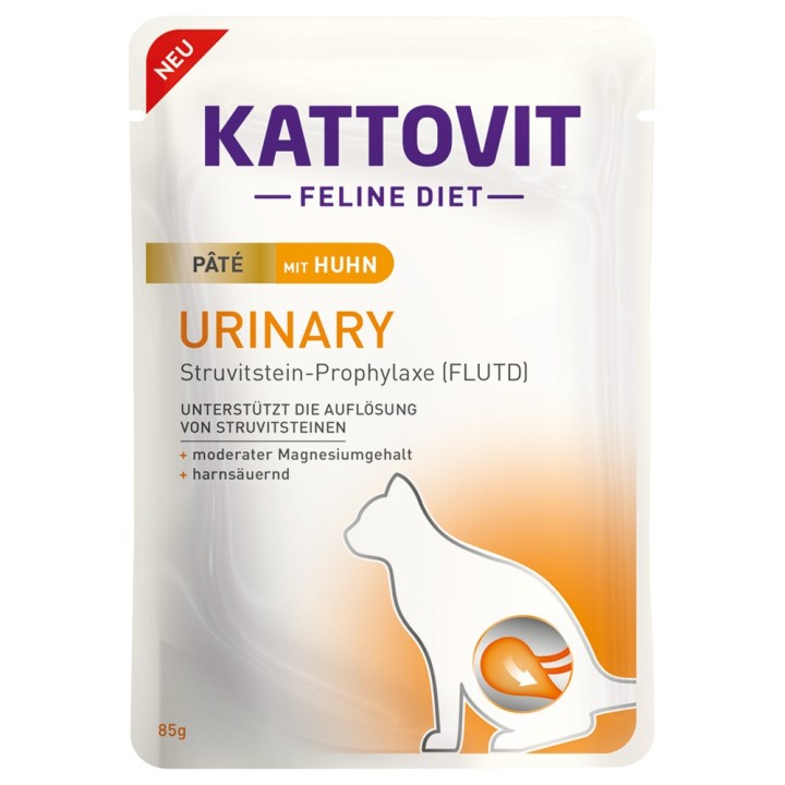 Kattovit Urinary Paté 10 x 85 g - mit Huhn