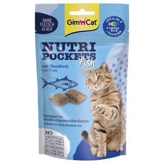 GimCat Nutri Pockets Fish - Sparpaket: mit Thunfisch (6 x 60 g)