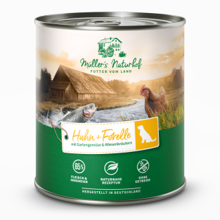 Müller’s Naturhof | Huhn und Forelle | Traditionell | 30 x 800 g