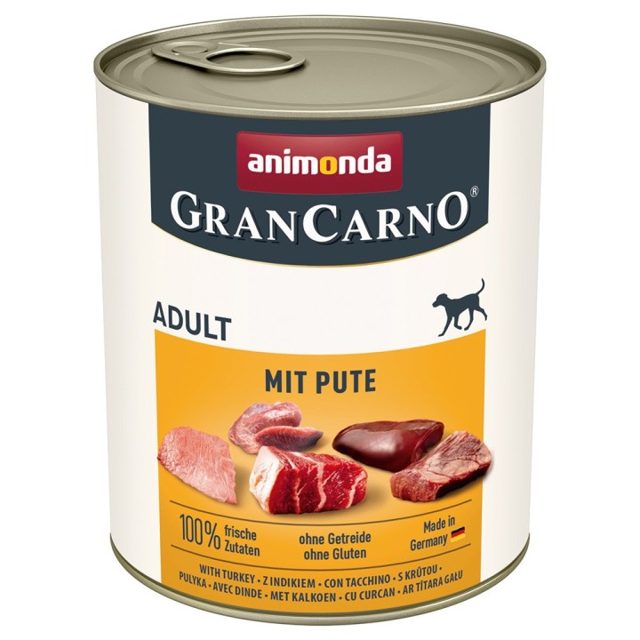animonda GranCarno Original Adult 6 x 800 g - mit Pute