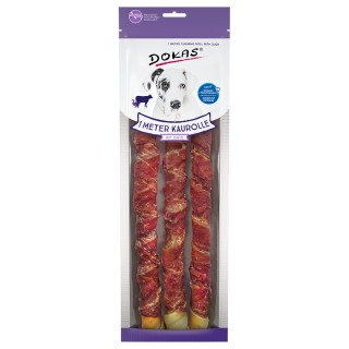 Dokas Hundesnack 1 Meter Kaurolle - 315 g Ente