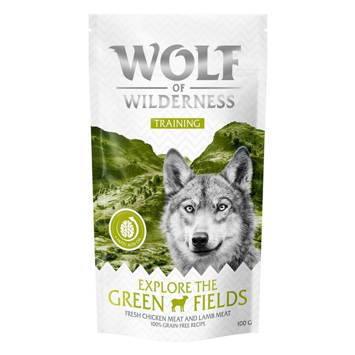 Wolf of Wilderness Training “Explore the Green Fields" Huhn & Lamm - 3 x 100 g