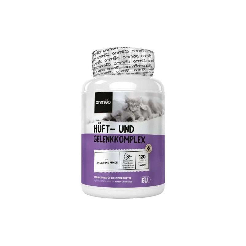 Hüft- und Gelenkkomplex 120 Tabletten, 1078mg - mit Glucosamin, Chondroitin &amp, Kurkuma - Gelenktabletten für Hunde &amp, K