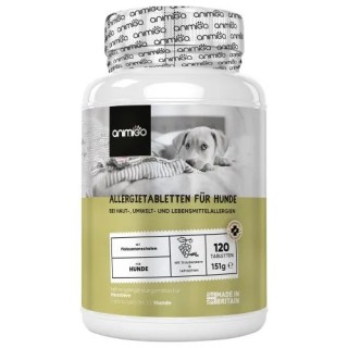 Allergiehilfe für Hunde - 120 Natürliche Tabletten
