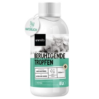 Beruhigungsmittel Hund &amp, Katze - 100ml Tropfen - Natürliche Calming Aid für aufgeregte und ängstliche Katzen und Hunde.