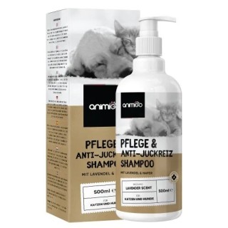 Pflege und Anti-juckende Shampoo Hunde und Katzen - 500 ml - Shampoo für Trockene &amp, Juckende Haut sowie Pflege der Fell b