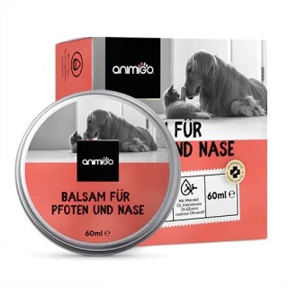 Nase &amp, Pfotenbalsam für Hund und Katze - 60ml Balsam - Spendet Feuchtigkeit &amp, beruhigt Pfoten und Nase - Mit Sheabutt