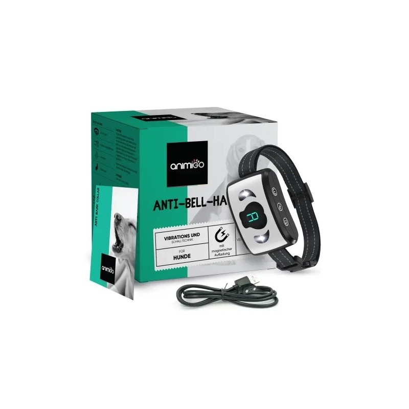 Anti-Bell Halsband Hund - Training Vibrations Halsband ohne Elektroschocks - USB aufladbar, Wiederaufladbare - Für Hunde &gt,