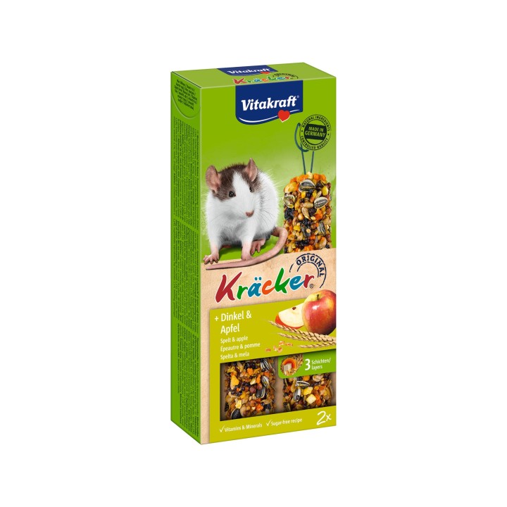 Vitakraft Ratte Kräcker Dinkel & Apfel - 2 Stück