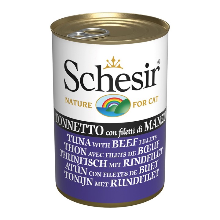 Schesir in Gelee 6 x 140 g - Thunfisch mit Rinderfilet