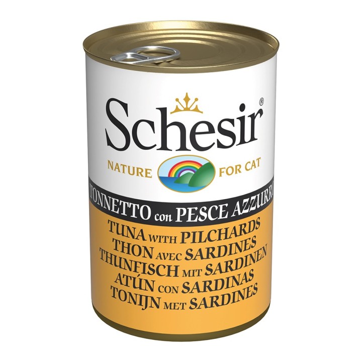 Schesir in Gelee 6 x 140 g - Thunfisch mit Sardine