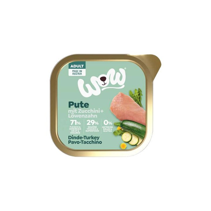 WOW! Hundefutter Adult - Schale - Lachs - 11 x 150 g
