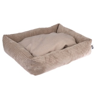 TIAKI Hundebett Cord Lincoln - L 65 x B 55 x H 15 cm