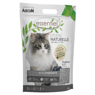 Essentiel Natural Katzenstreu Aktivkohle - 6 L