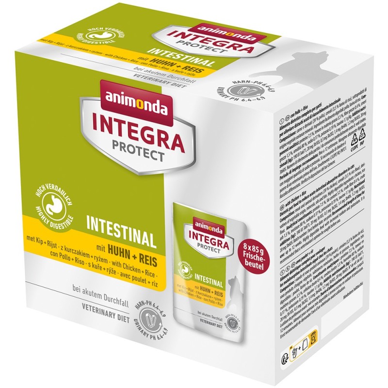 animonda Integra Protect Adult Intestinal 8 x 85 g - Huhn & Reis