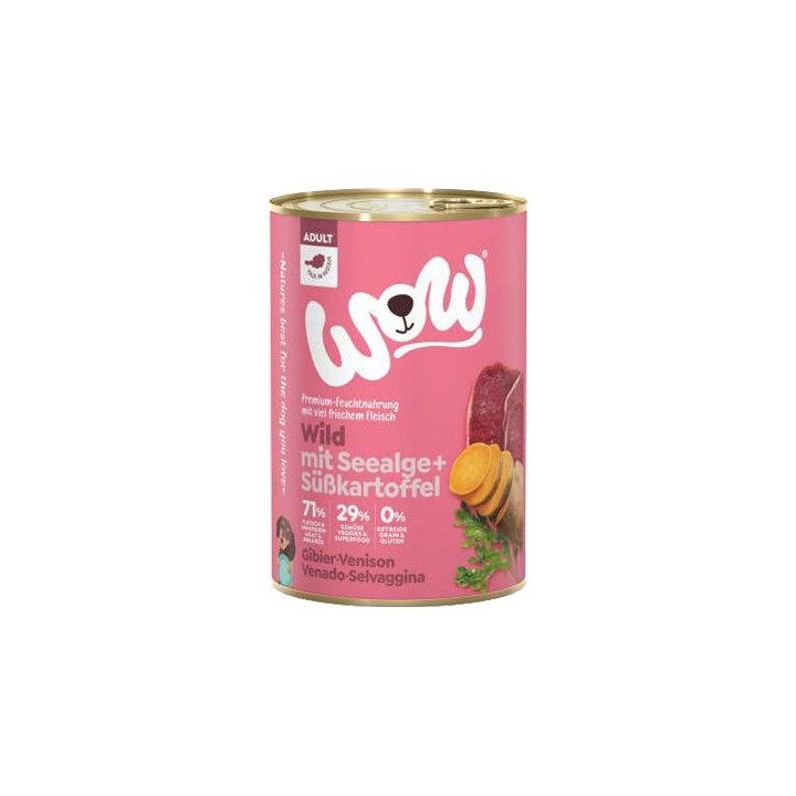 WOW! Hundefutter Adult - Dose - Wild - 6 x 400 g