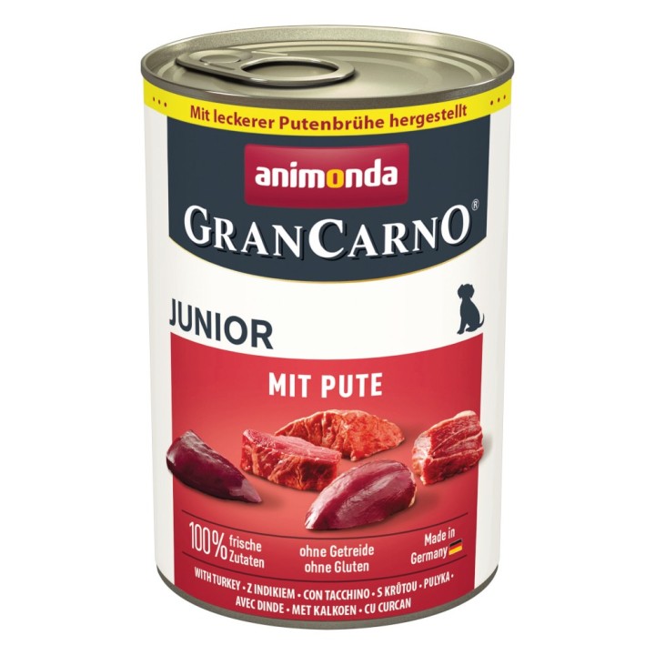 animonda GranCarno Original Junior 6 x 400 g - mit Pute
