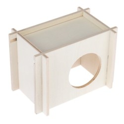 TIAKI Kleintierhaus - Größe S: L 17 x B 11 x H 12 cm (Hamster, Mäuse etc.)