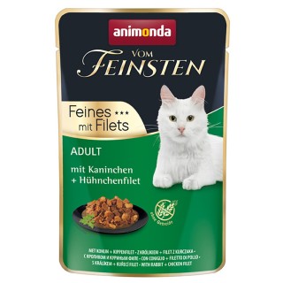 Sparpaket animonda Vom Feinsten Adult 36 x 85 g - mit Kaninchen & Hühnchenfilet