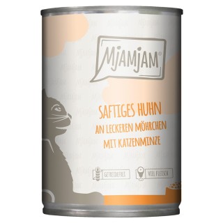 MjAMjAM 6 x 400 g - saftiges Huhn an leckeren Möhrchen