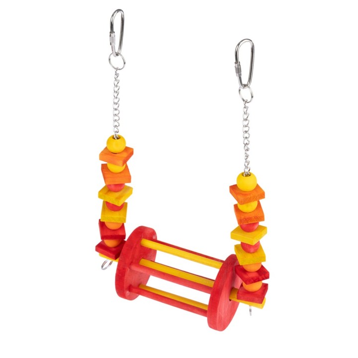 TIAKI Vogelschaukel Riesenrad - Größe M: L 28 x B 17,8 x H 8,9 cm