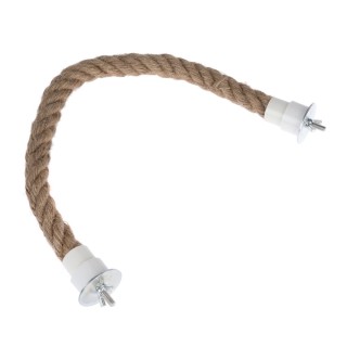 TIAKI Jute Sitzstange natur - Größe S: Ø 1,9 x L 45 cm