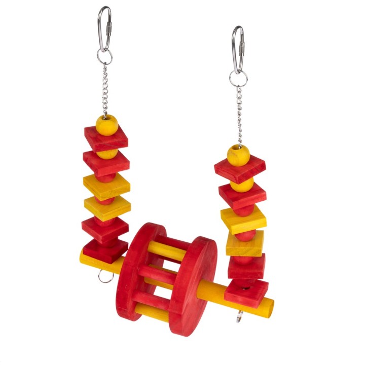 TIAKI Vogelschaukel Riesenrad - Größe S: L 20 x B 15 x H 6,3 cm