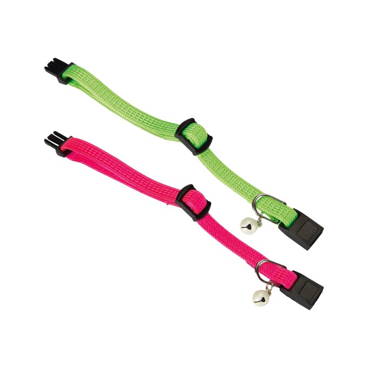 Beeztees Nylon Kätzchenhalsband – Helles Rosa – 23 x 0,8 x 0,3 cm