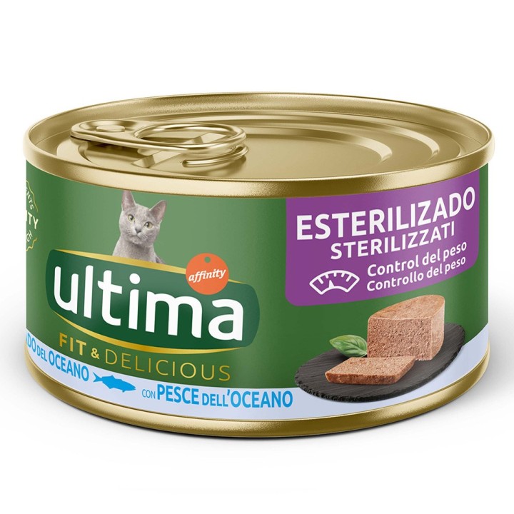 Ultima Fit & Delicious Sterilized Katze 24 x 85 g - Meeresfisch