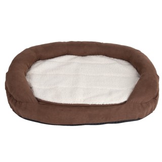 Hundebett Memory oval, braun - L 117 x B 72 x H 24 cm
