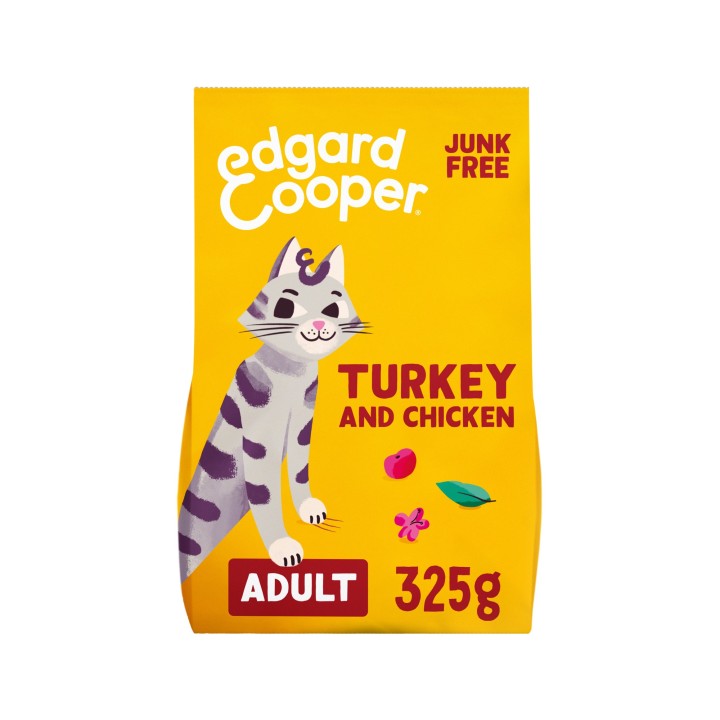 Edgard & Cooper Erwachsene Katze -Truthahn, huhn aus Freilandhaltung - 325g