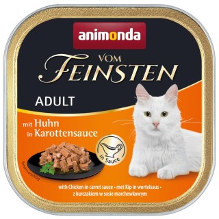 animonda vom Feinsten Adult NoGrain in Sauce 6 x 100 g - Huhn in Karottensauce