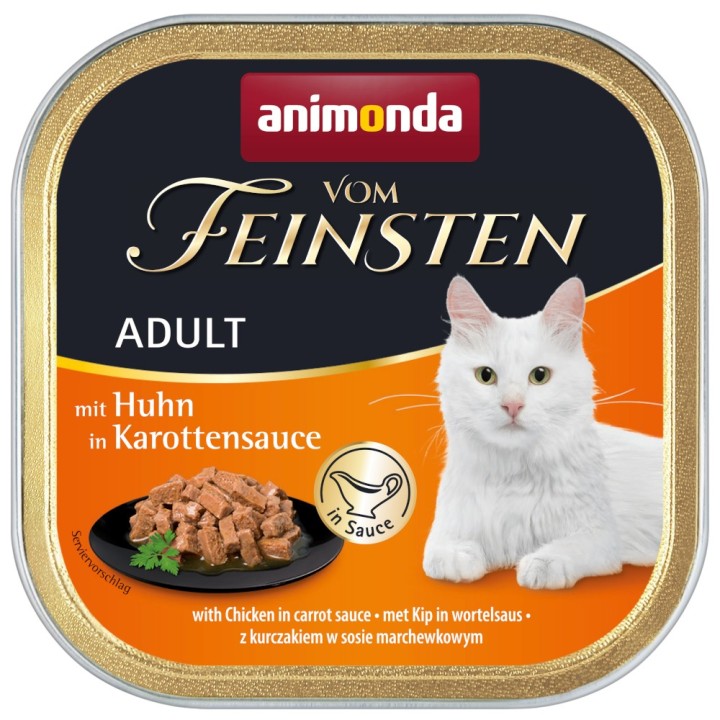 animonda vom Feinsten Adult NoGrain in Sauce 6 x 100 g - Huhn in Karottensauce