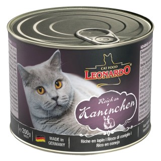 Leonardo Katzenfutter All Meat 6 x 200 g - Reich an Kaninchen
