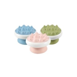 M-PETS - Weiche Massagebürste - Blau - 8 x 5,4 cm