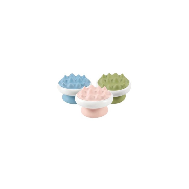 M-PETS - Weiche Massagebürste - Blau - 8 x 5,4 cm