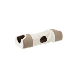 Trixie Kratztunnel für Katzen - Plüsch/Sisal - 110 × 30 × 38 cm