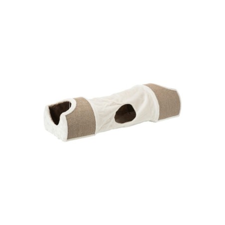 Trixie Kratztunnel für Katzen - Plüsch/Sisal - 110 × 30 × 38 cm