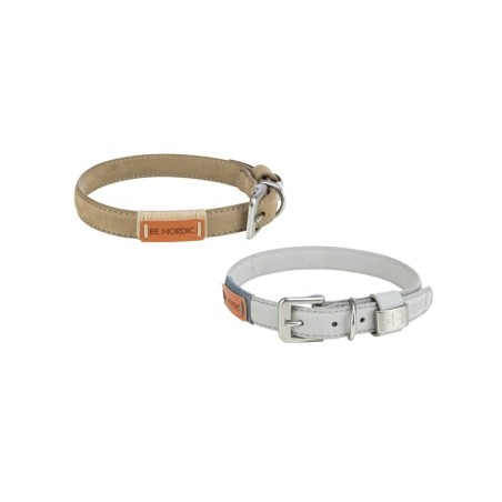 Trixie BE NORDIC Halsband Leder – XS/S – Hellgrau