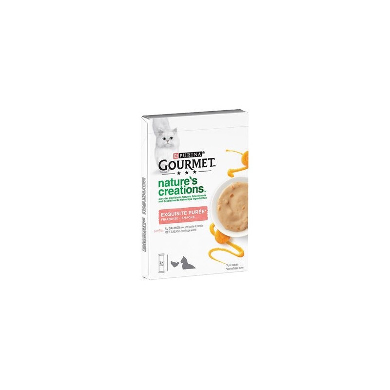 Purina Gourmet Nature's Creations Exquisites Püree - Lachs/Karotte - 5x10g