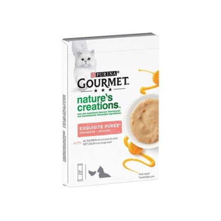 Purina Gourmet Nature's Creations Exquisites Püree - Lachs/Karotte - 5x10g