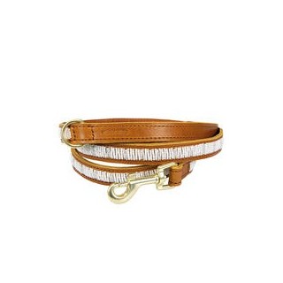 Plakkies Hunde-Lederleine [Coconut]