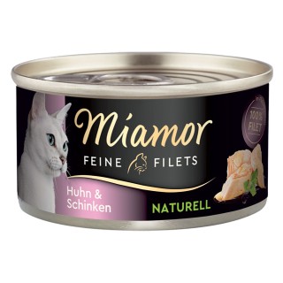 Miamor Feine Filets Naturelle 6 x 80 g - Huhn & Schinken