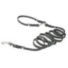 Molly &amp, Stitch Butter 3x verstellbare Leder Hundeleine [Zeitlos Grau/Silber - 2 m x 12 mm]