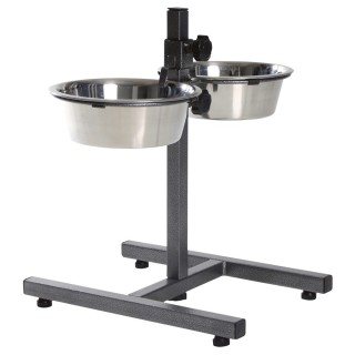 TRIXIE Hundebar aus Edelstahl/Metall - 2 x 1,8 l/ø 21 cm