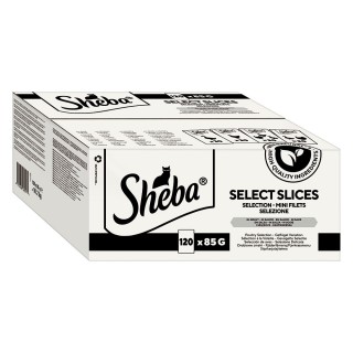 Sheba Multipack Katze Portionsbeutel 120 x 85 g - Selektion in Soße (Geflügel Variation)