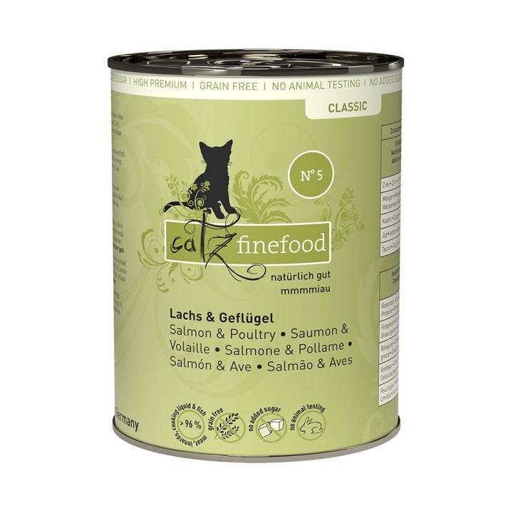catz finefood 6 x 400 g - Lachs & Geflügel